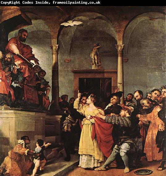 Lorenzo Lotto St Lucy before the Judge
